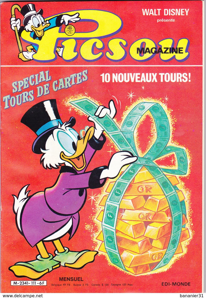 ¤ PICSOU MAGAZINE N°111 ¤ 04/1981 - Picsou Magazine