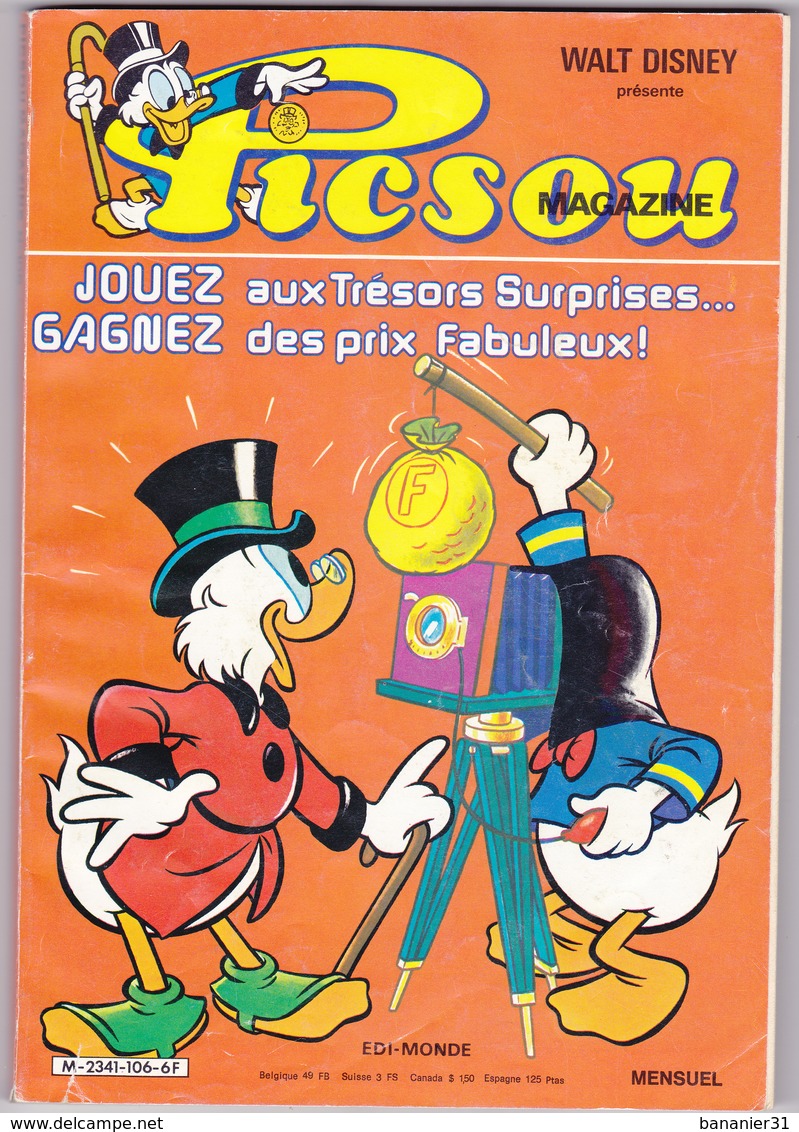 ¤ PICSOU MAGAZINE N°106 ¤ 12/1980 - Picsou Magazine