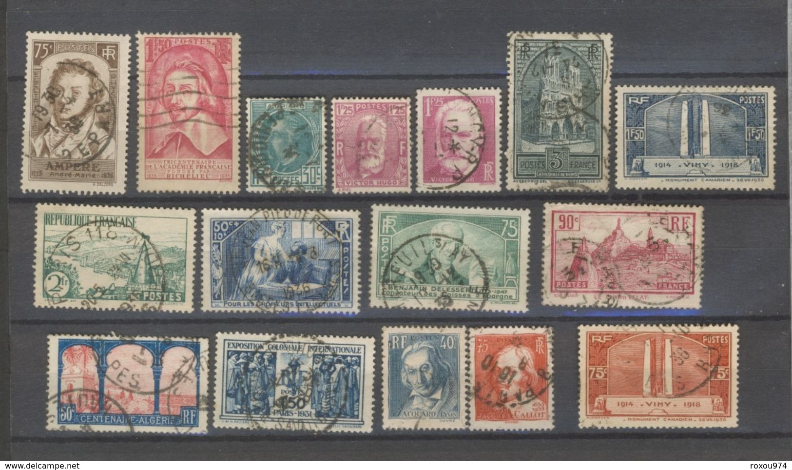 +++IMPECCABLE !!!  LOT ANNEES 1930-40 OBLITERES    VOIR SCAN RECTO-VERSO - Oblitérés