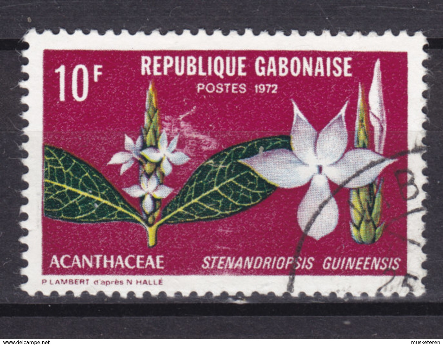 Gabon 1972 Mi. 465    10 Fr Flora Stenandriopsis - Gabun (1960-...)