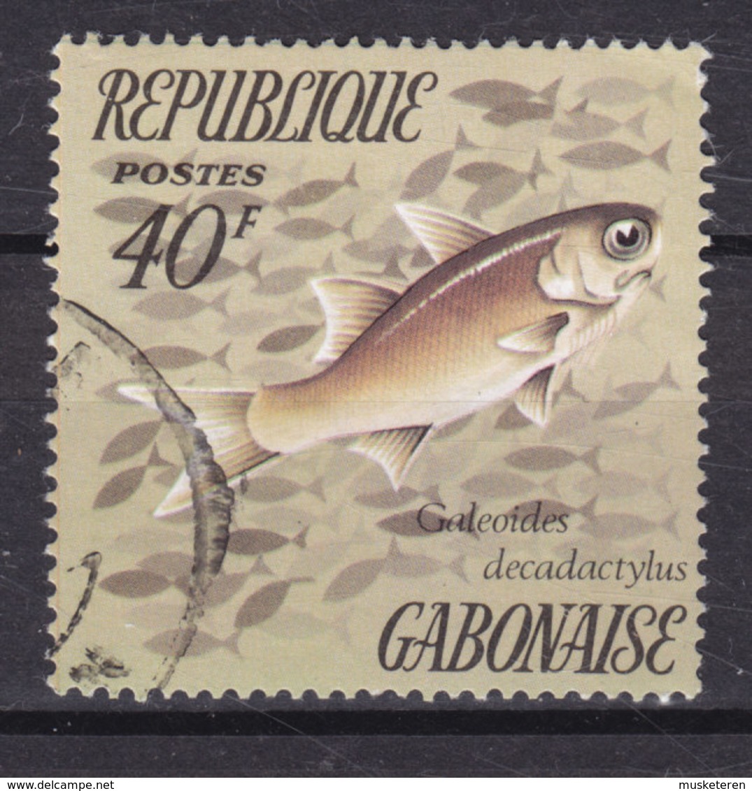 Gabon 1972 Mi. 566    40 Fr Fish Fische Poisson Galeoides Decadactylus - Gabun (1960-...)