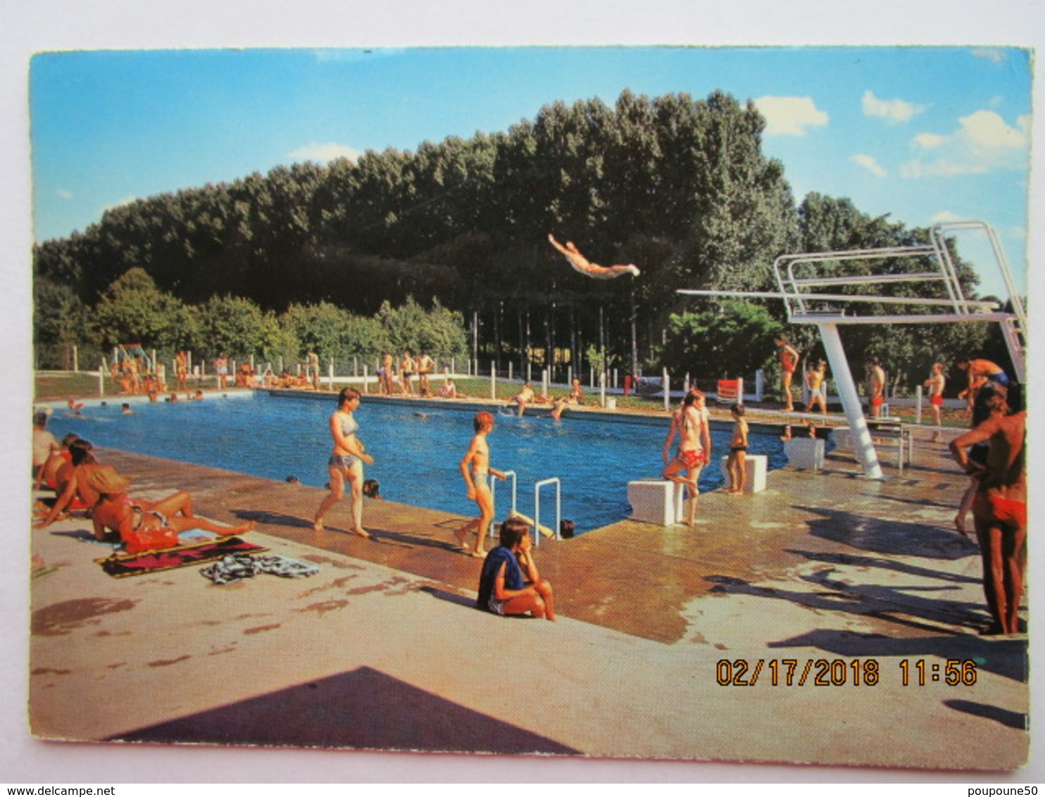 CP 58 DONZY - La Piscine Ingénieur Conseil Mr Pouillot R.  1974 - Autres & Non Classés