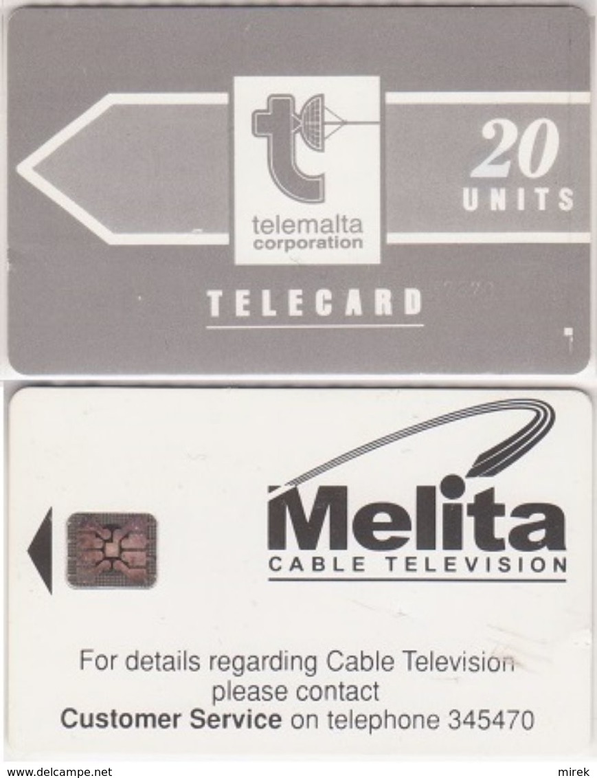 224/ Malta; P3. Melita Cable, 20 Ut., CN 37870 - Malte