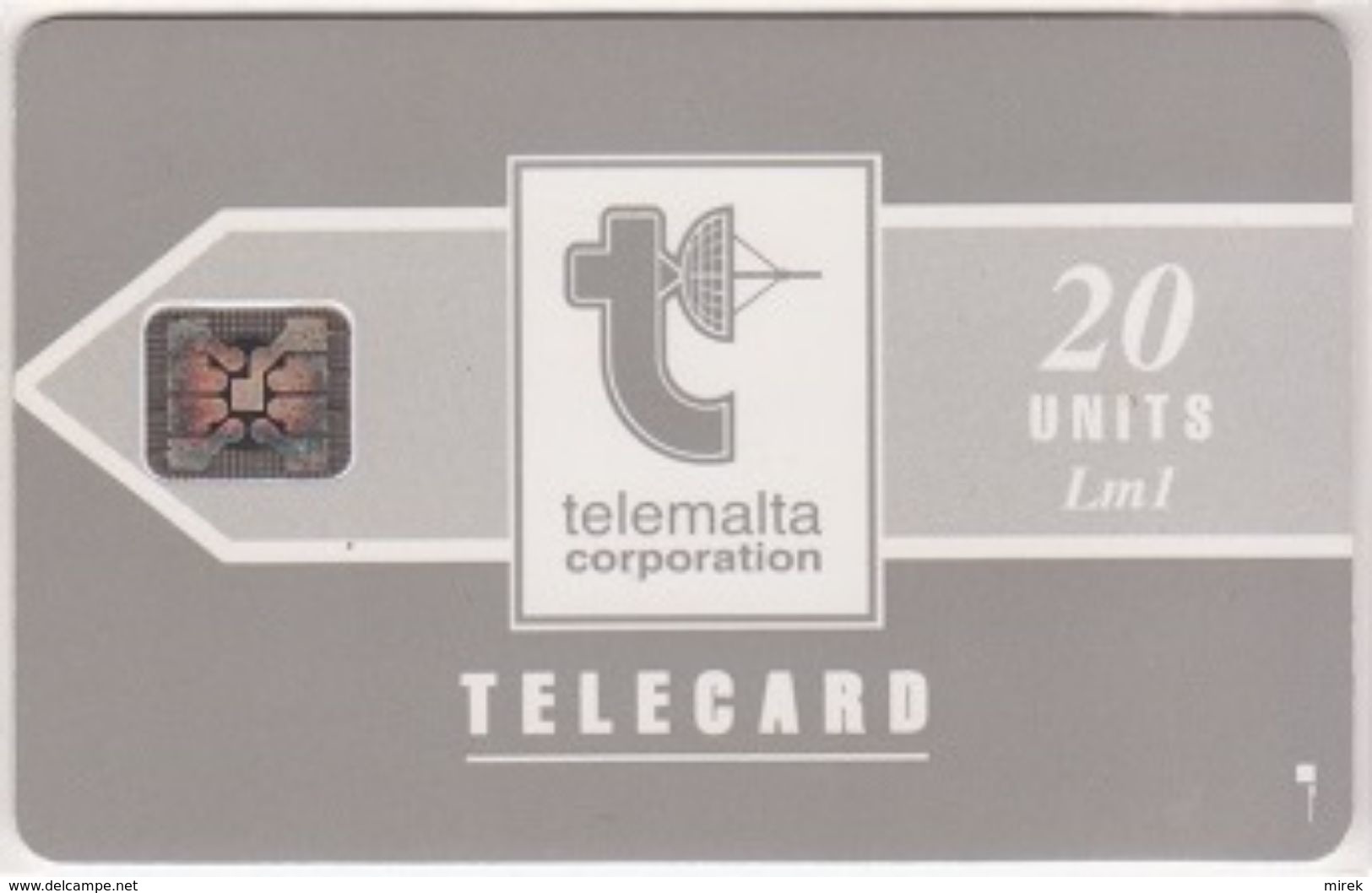 228/ Malta; P8. Telemalta Logo - Short Antenna, 20 Ut., SC4, CN 44395 - Malta