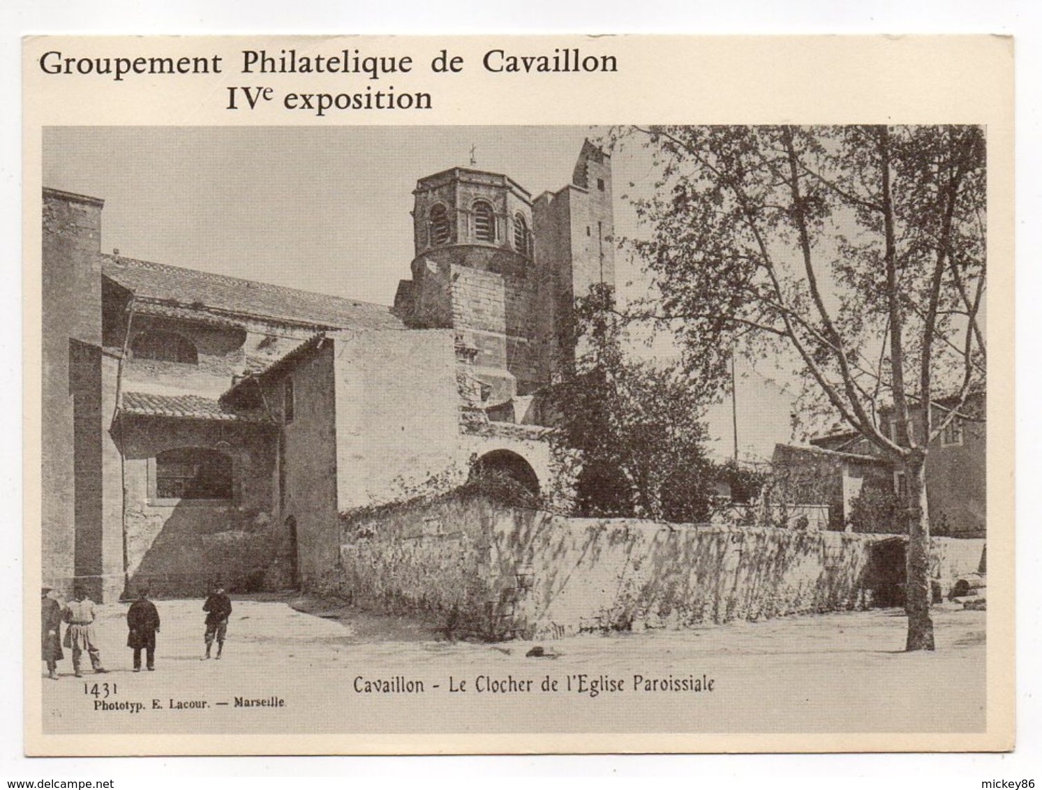 IV ème Exposition Du Groupement De Cavaillon-84  Avec  Reproduction  De Carte Postale De Cavaillon - Bourses & Salons De Collections