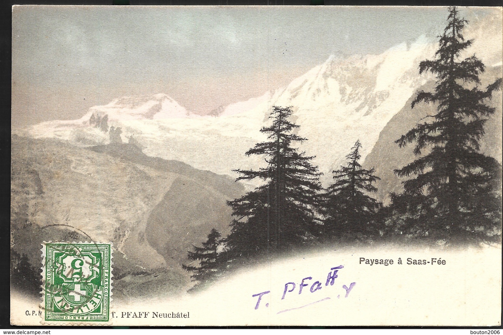Paysage à Saas Fee 1905 - Saas-Fee