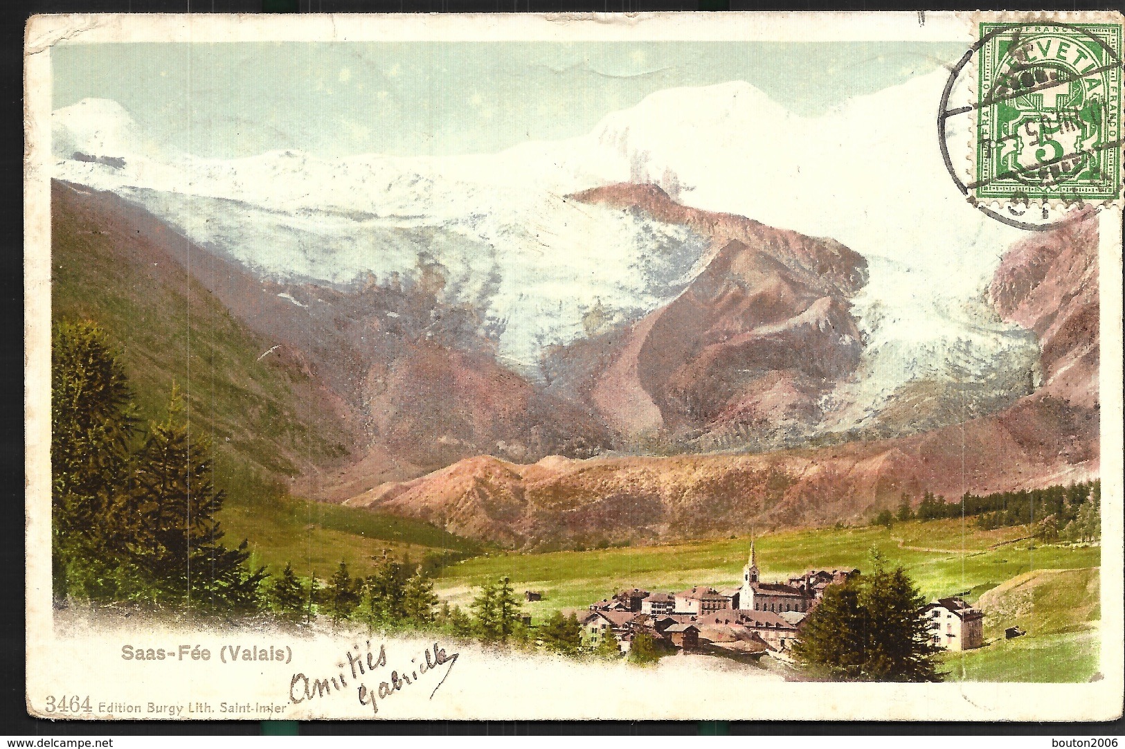 Paysage à Saas Fee 1905 - Saas-Fee