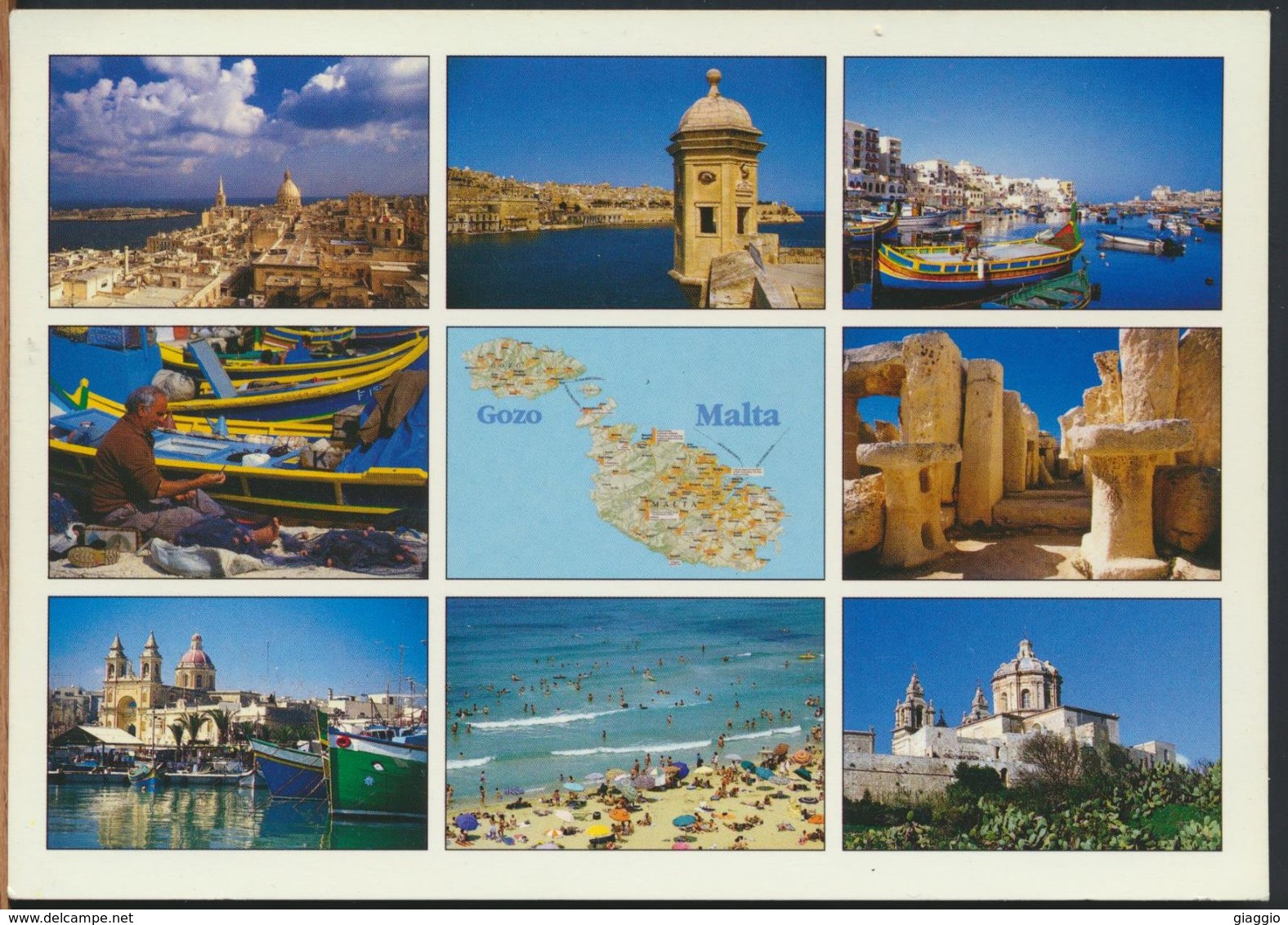 °°° 10791 - MALTA - AERIAL VIEW OF VALLETA - With Stamps Unused °°° - Malta