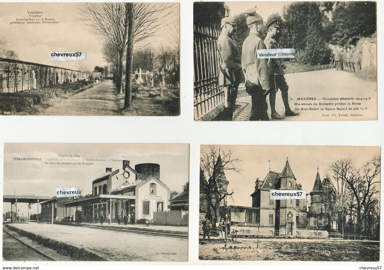 LOT DE 50 CPA - 1914-1916 - Série 1 - 5 - 99 Postcards