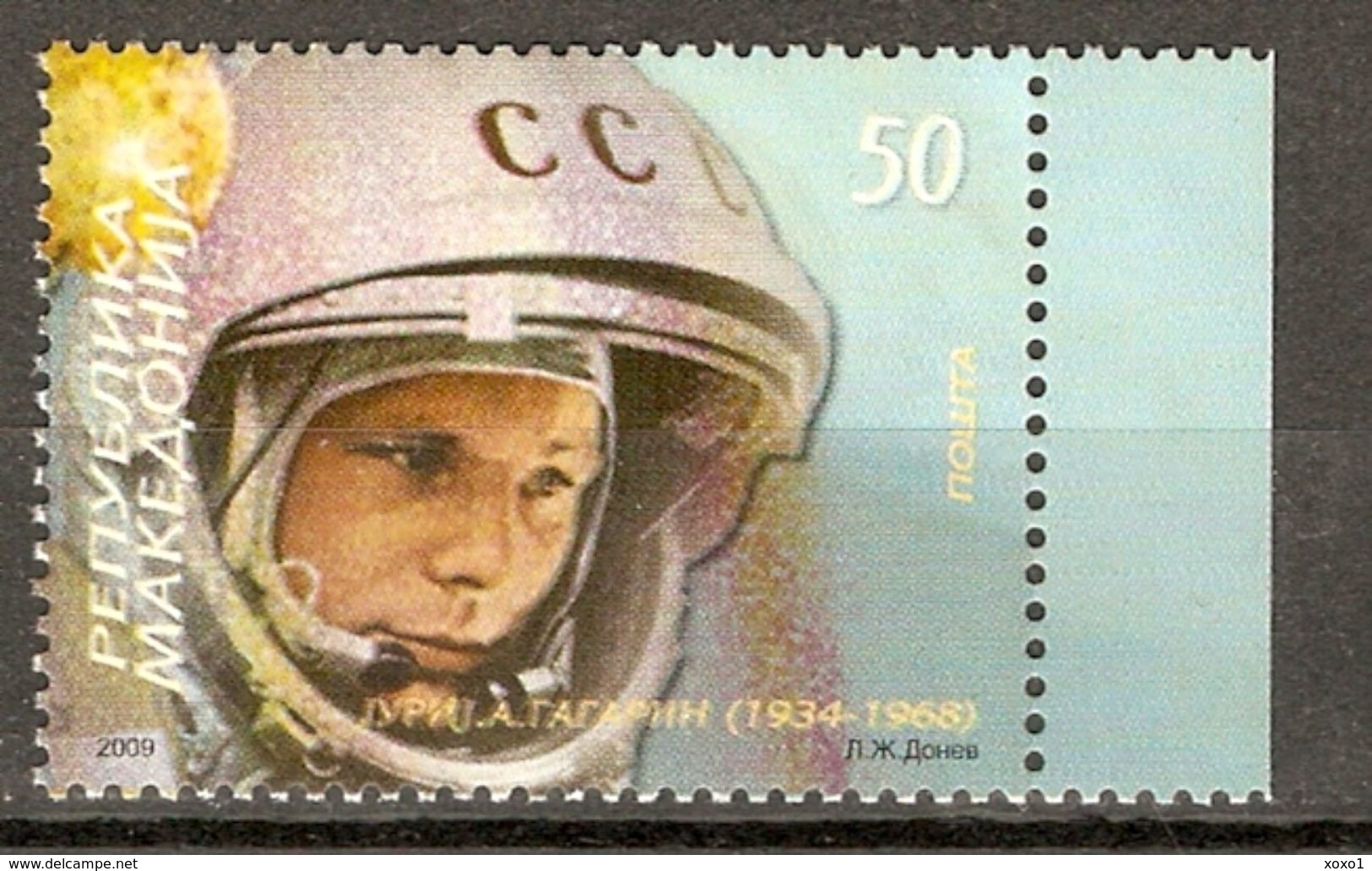 Macedonia 2009 MiNr. 496 Jurij Gagarin Space 1v  MNH** 1,70 € - Europe