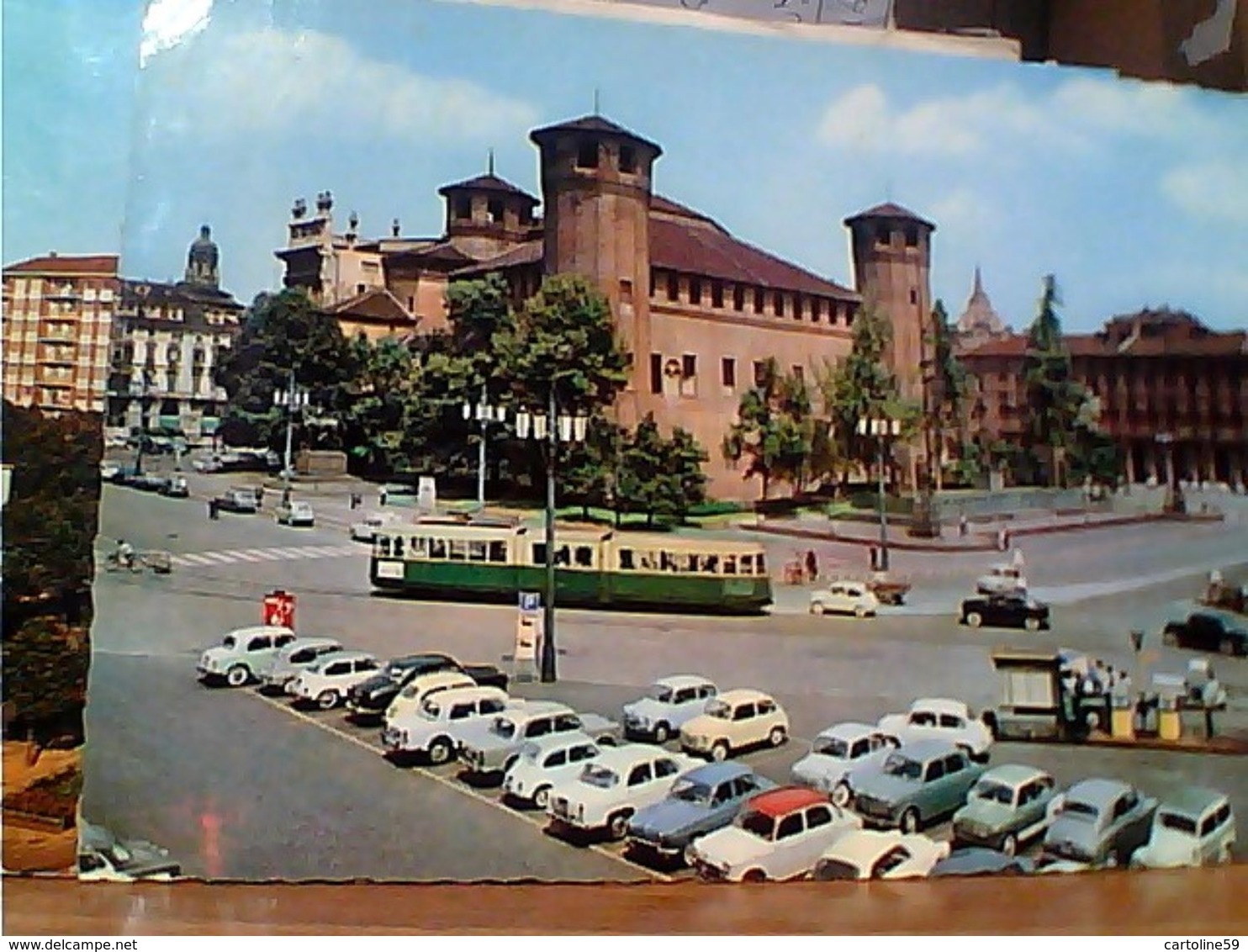 19 CARD TORINO CITTA VARIE VEDUTE  PIAZZA PALAZZI LUNGO PO TRENO VBN1955/86 GO22184