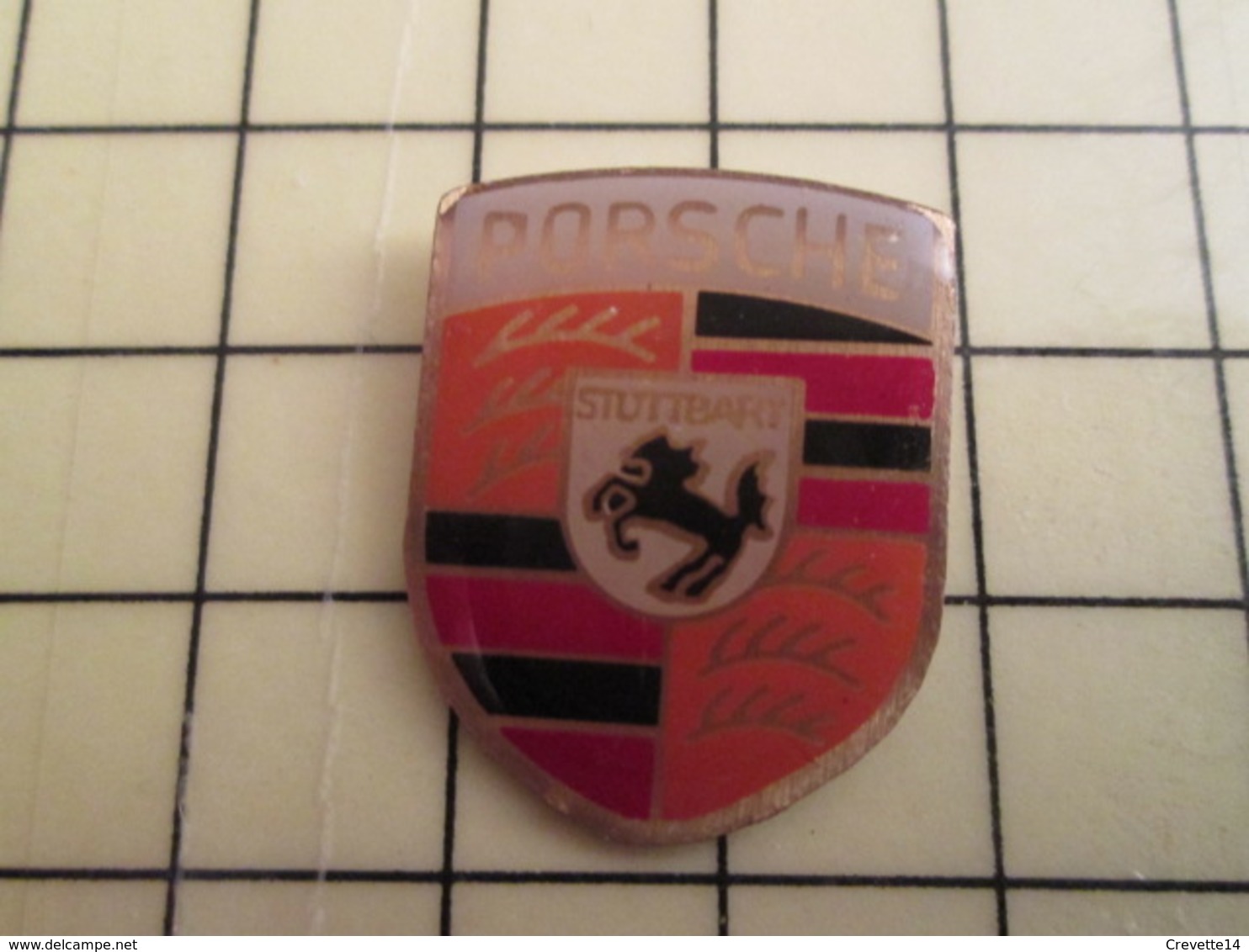 Pin812f Pin's Pins / Rare Et De Belle Qualité !!! AUTOMOBILE : LOGO DE LA MARQUE PORSCHE - Porsche