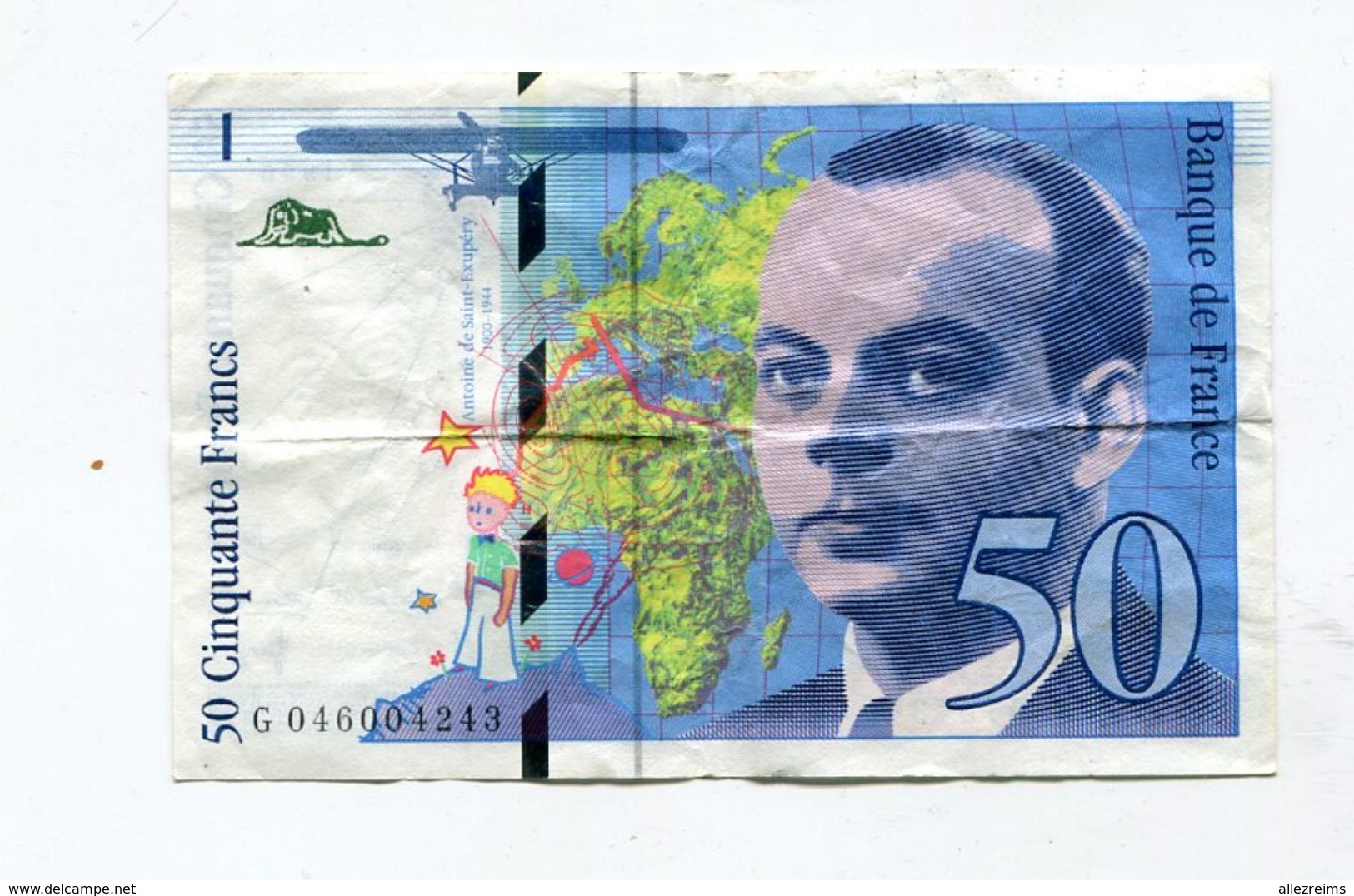 Billet De 50 F 1996   :   ST EXUPERY       A   VOIR   !!! - 50 F 1992-1999 ''St Exupéry''