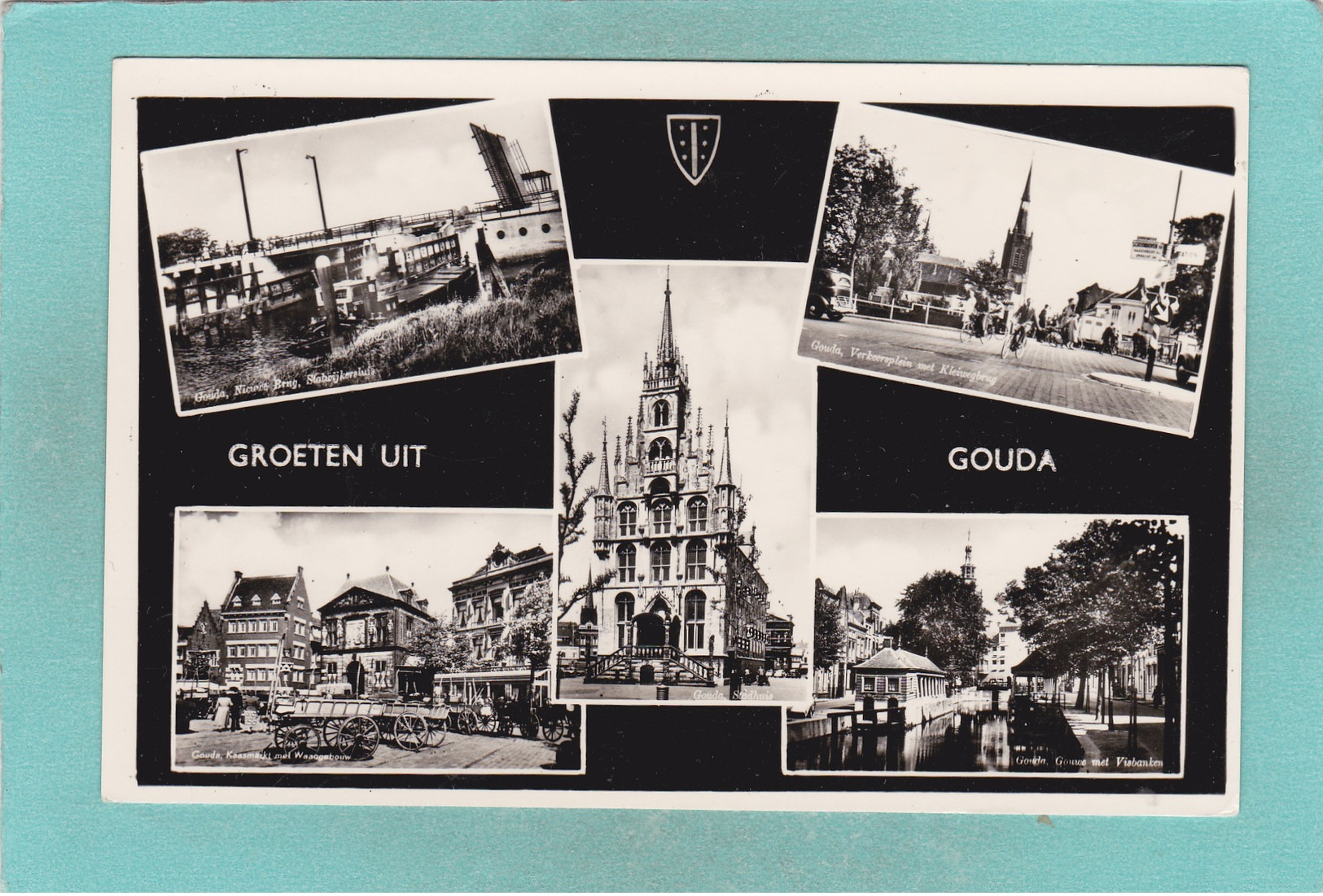 Small Multi View Postcard Of Groeten Uit Gouda Zuid-Holland,Netherlands,K24. - Gouda