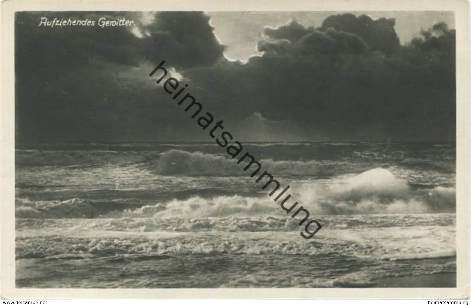 Ostseebad Niendorf - Aufziehendes Gewitter - Foto-AK 30er Jahre - Verlag Julius Simonsen Oldenburg - Timmendorfer Strand