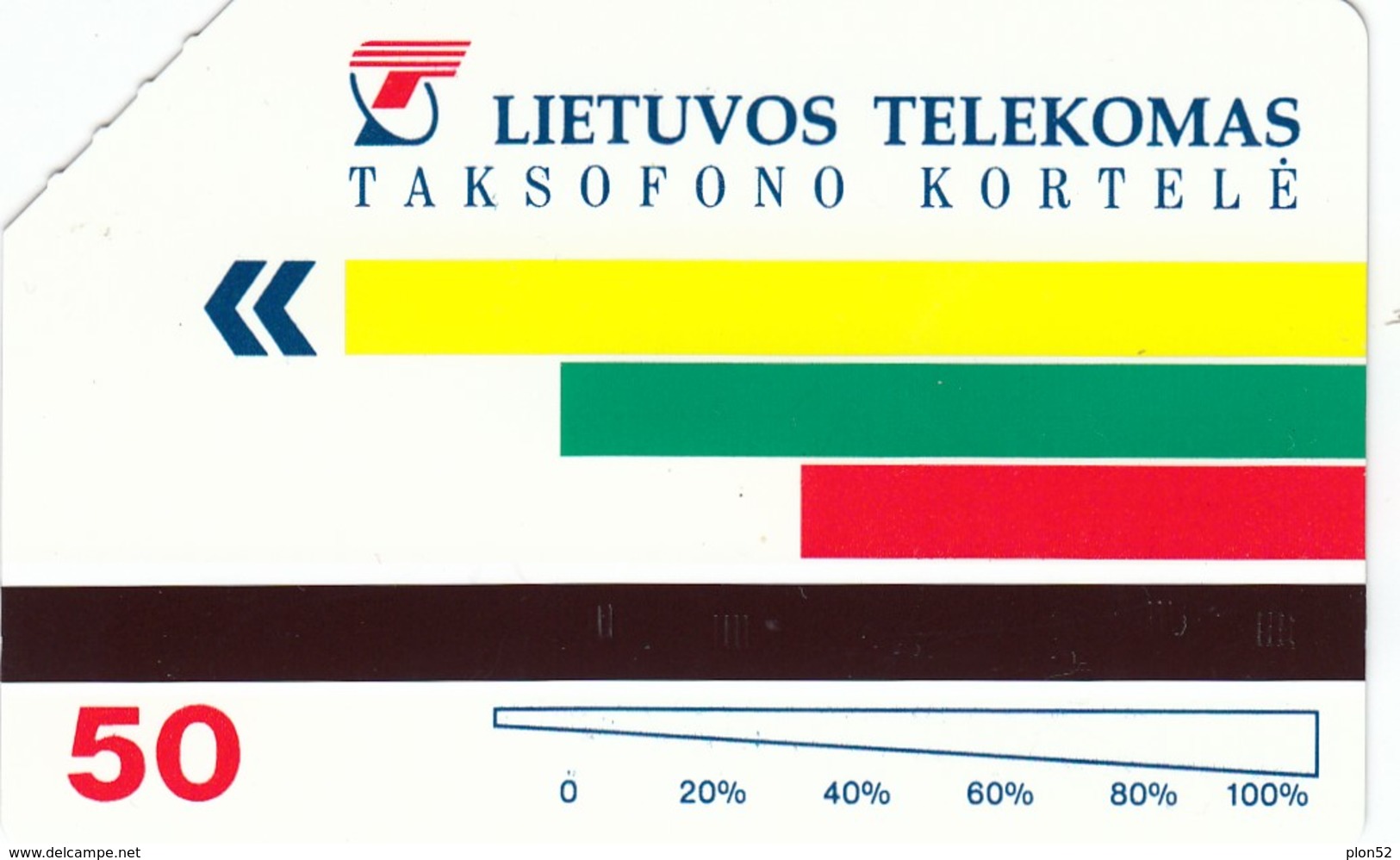 11678-CARTA TELEFONICA - LITUANIA-LIETUVO TELEKOMAS - USATA - Lituania