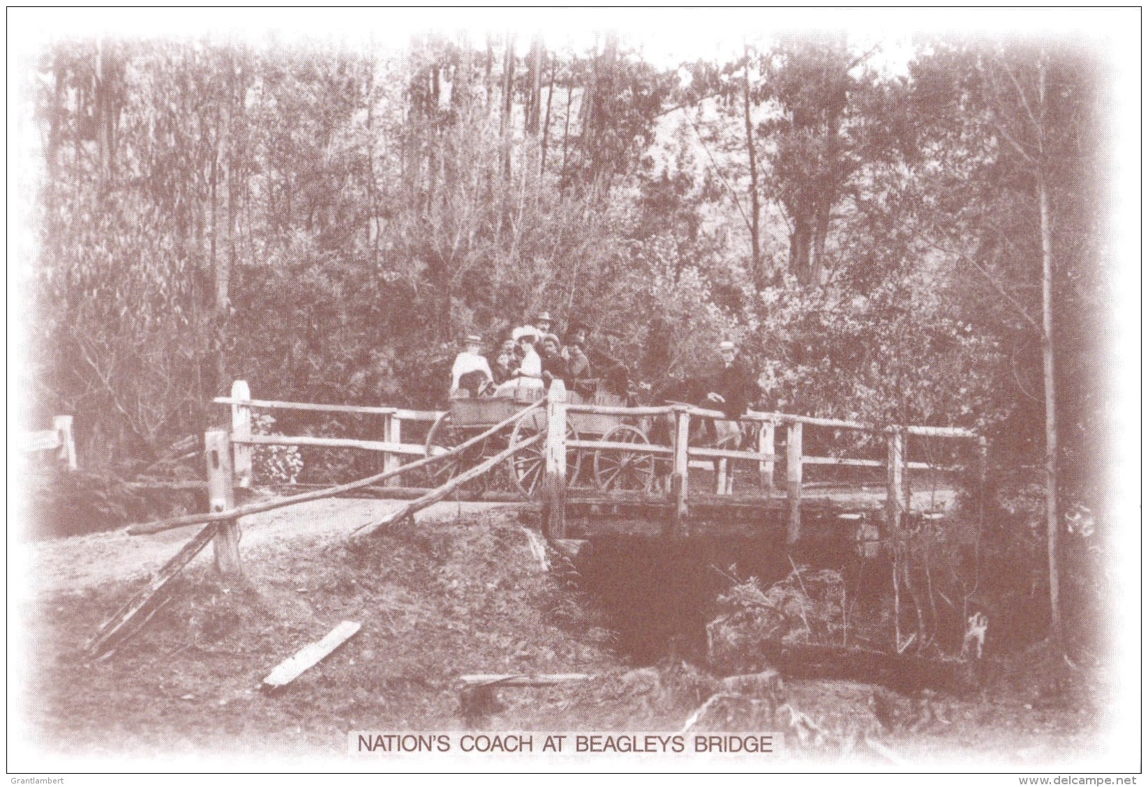 Australia - Nation's Coach At Beagley's Bridge, Kallista, VIC REPRODUCTION Unused - Other & Unclassified