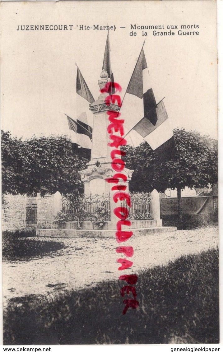 52- JUZENNECOURT - MONUMENT AUX MORTS DE LA GRANDE GUERRE - Juzennecourt