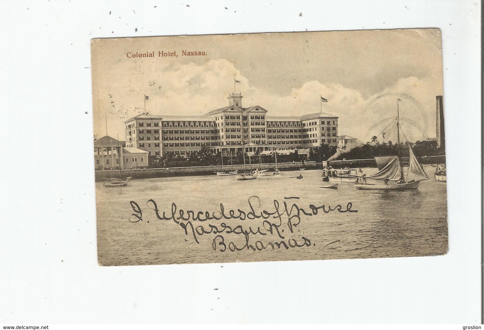 NASSAU (BAHAMAS)  COLONIAL HOTEL1906 - Bahama's