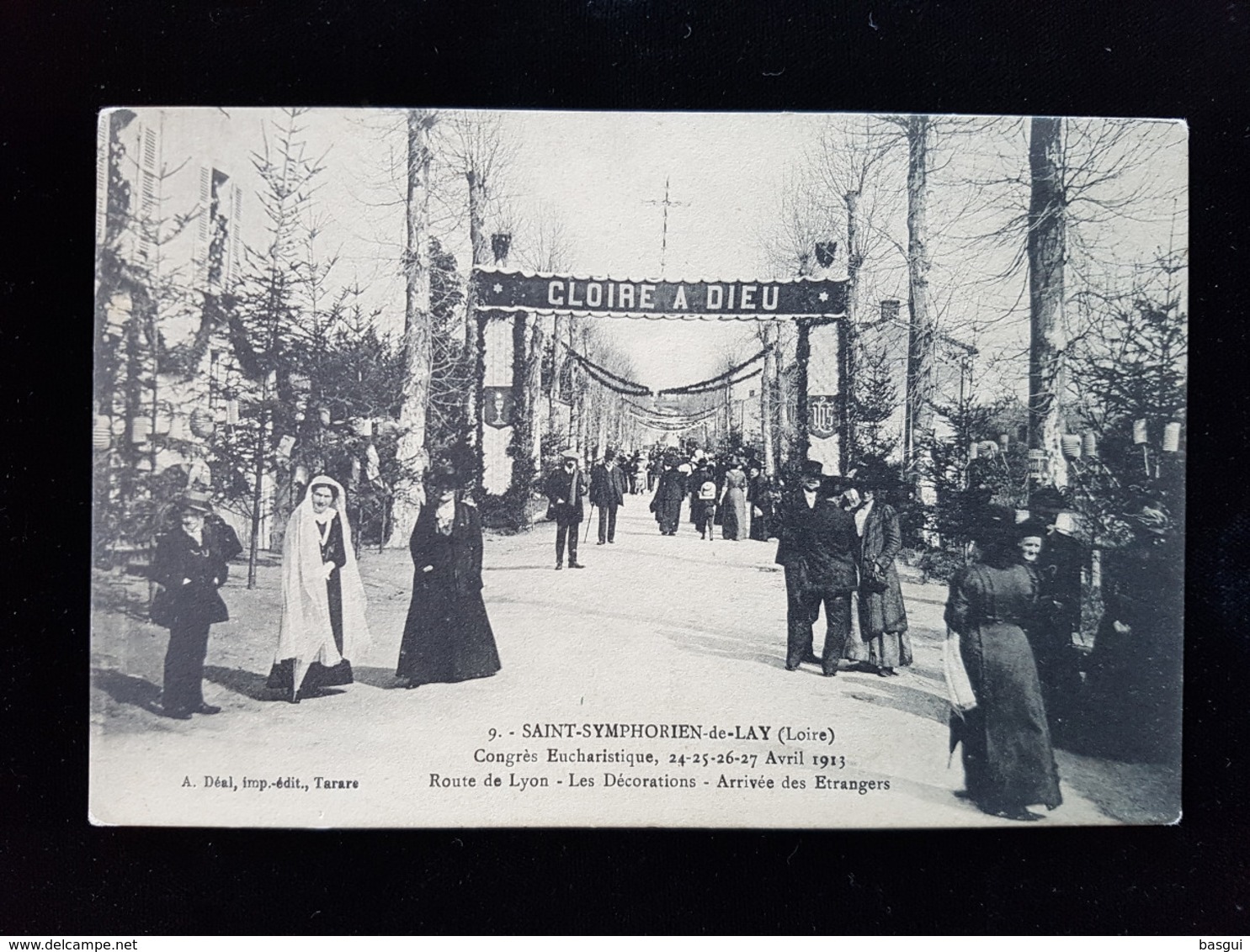 CPA  D42 St Symphorien De Lay, Congrés Eucharistique 1913 Route De Lyon - Autres & Non Classés