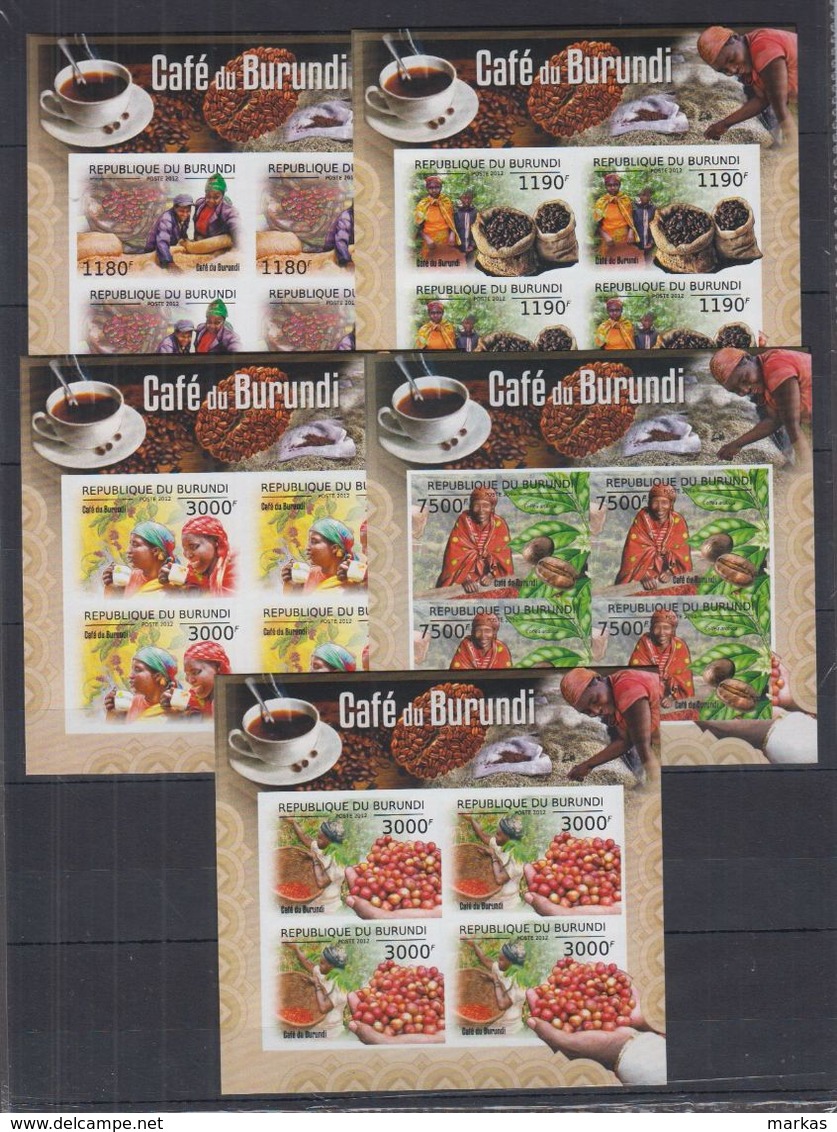 R62. MNH Burundi 2012 Nature Food Coffe Imperf - Ernährung