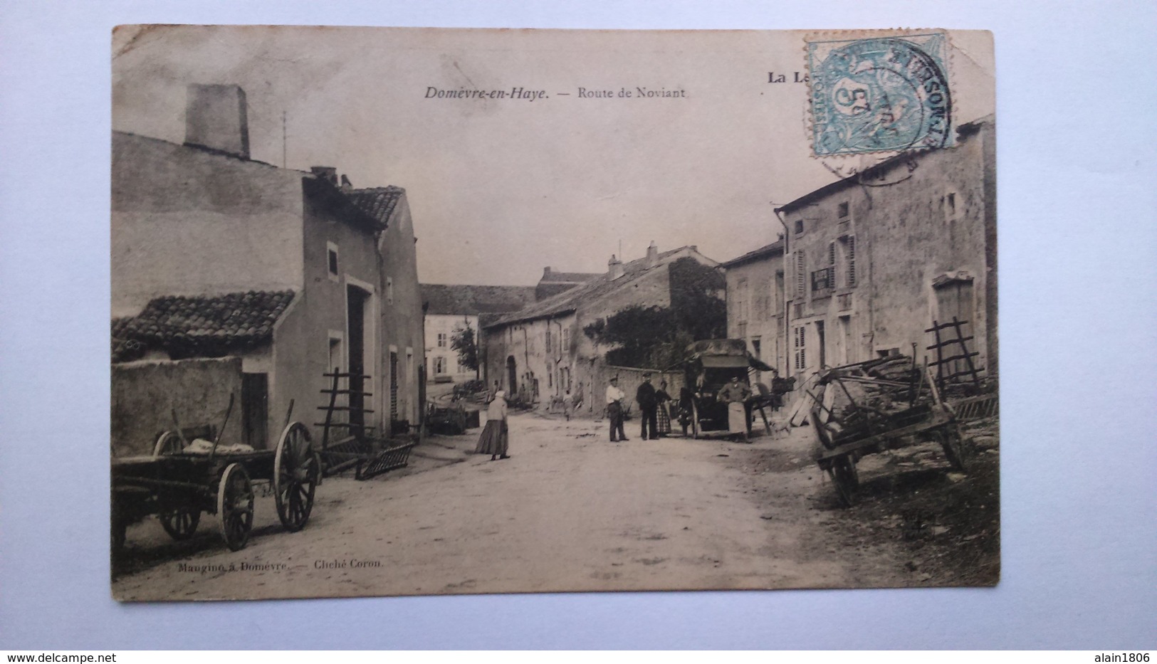 Carte Postale ('z3) Ancienne De Domévre En Haye , Route De Noviant - Domevre En Haye