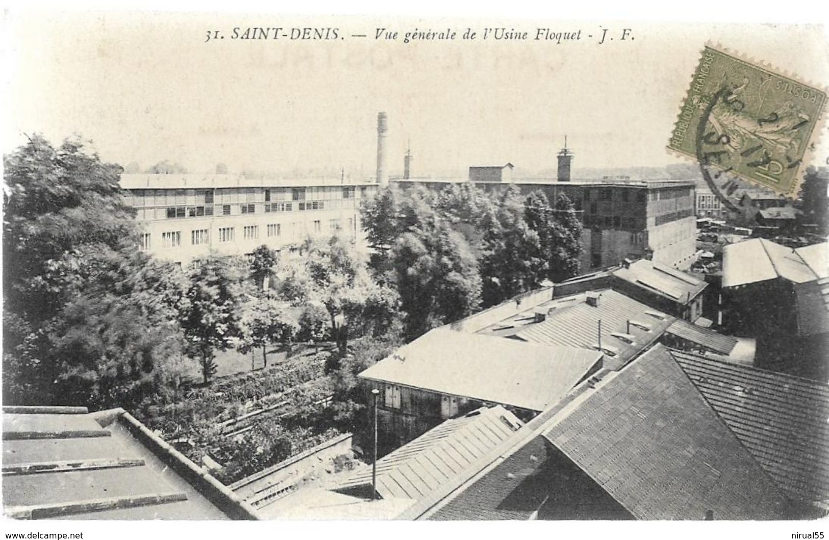Seine Saint Denie SAINT DENIS Vue Générale De L'usine Floquet    ....G - Saint Denis