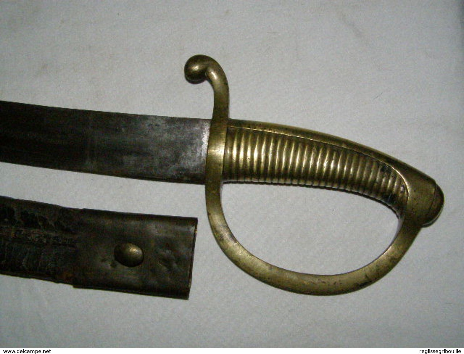 Sabre Briquet Avec Lame  Attribuée - Armes Blanches