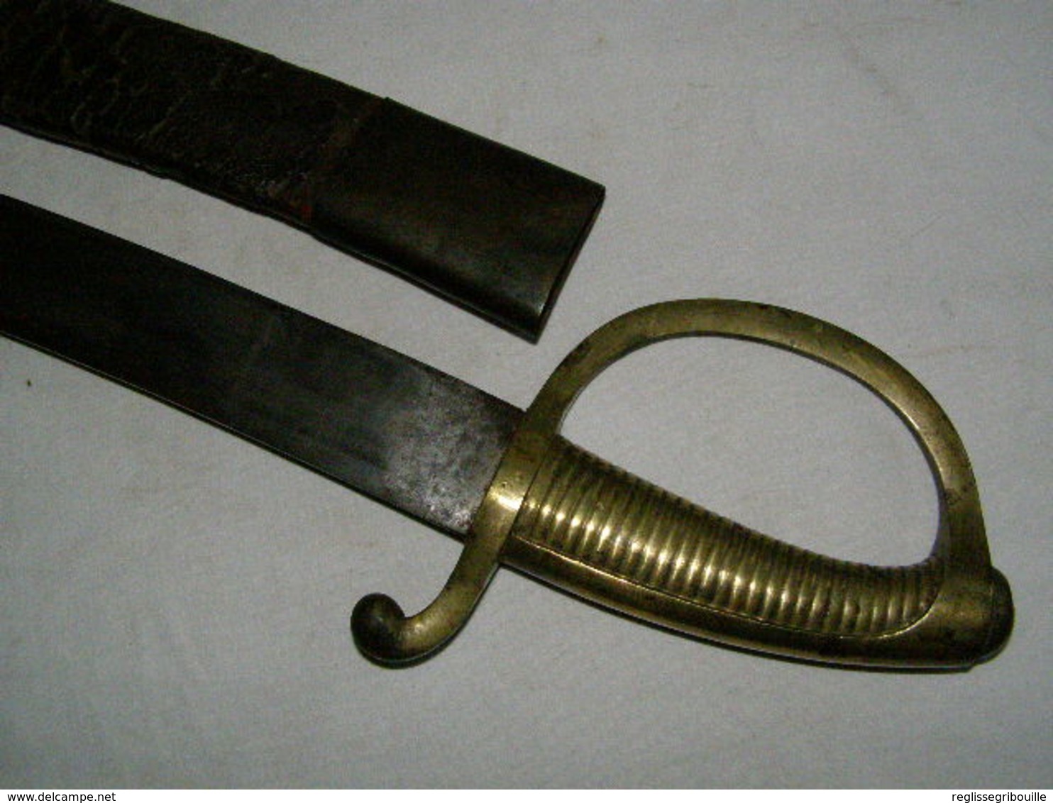 Sabre Briquet Avec Lame  Attribuée - Armes Blanches