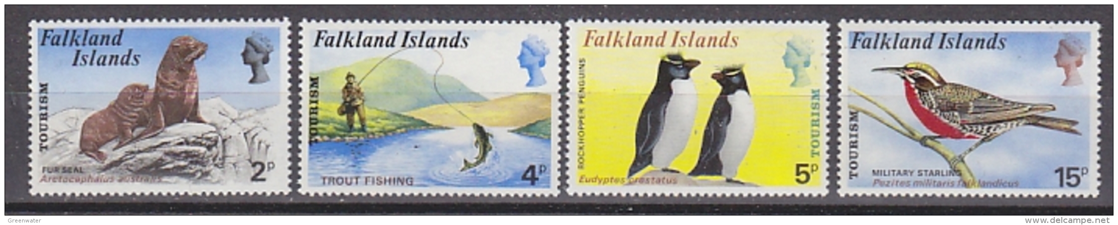 Falkland Islands 1974 Tourism 4v ** Mnh (37687) - Falklandeilanden