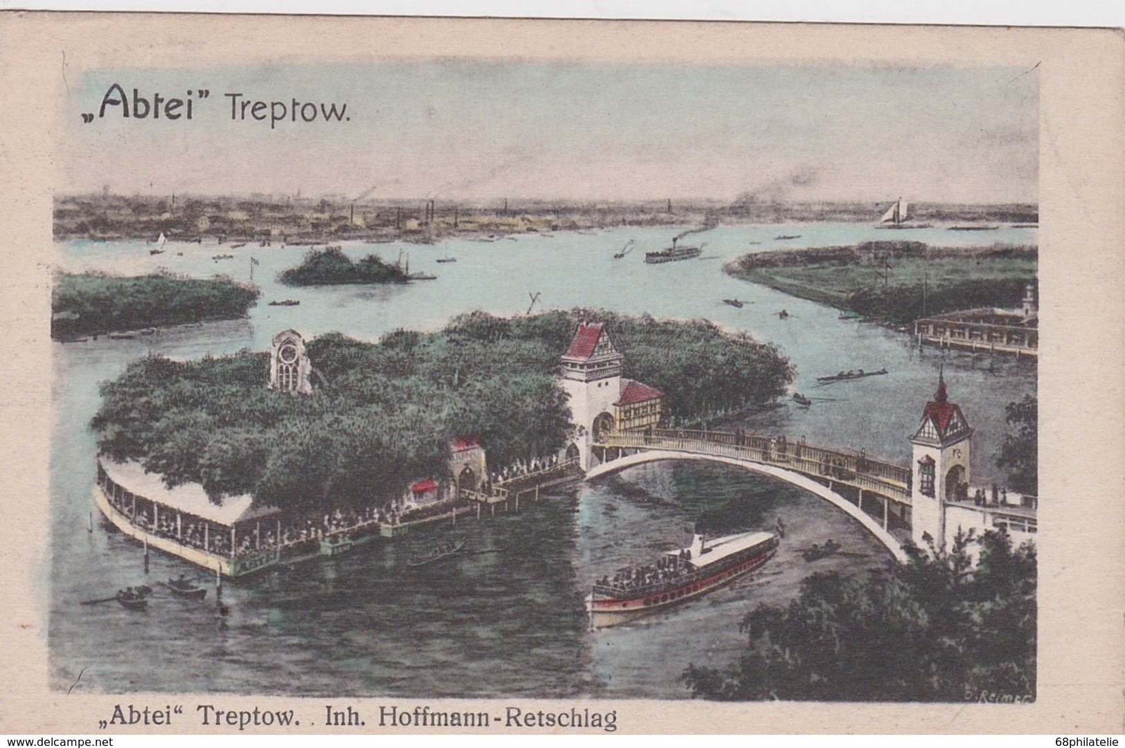 ALLEMAGNE 1925 CARTE POSTALE  BERLIN   ABTEI TREPTOW - Treptow