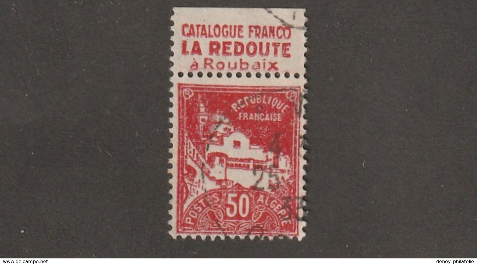 Algérie Timbre N° 79 A Avec Bande Publicitaire La Redoute - Usados