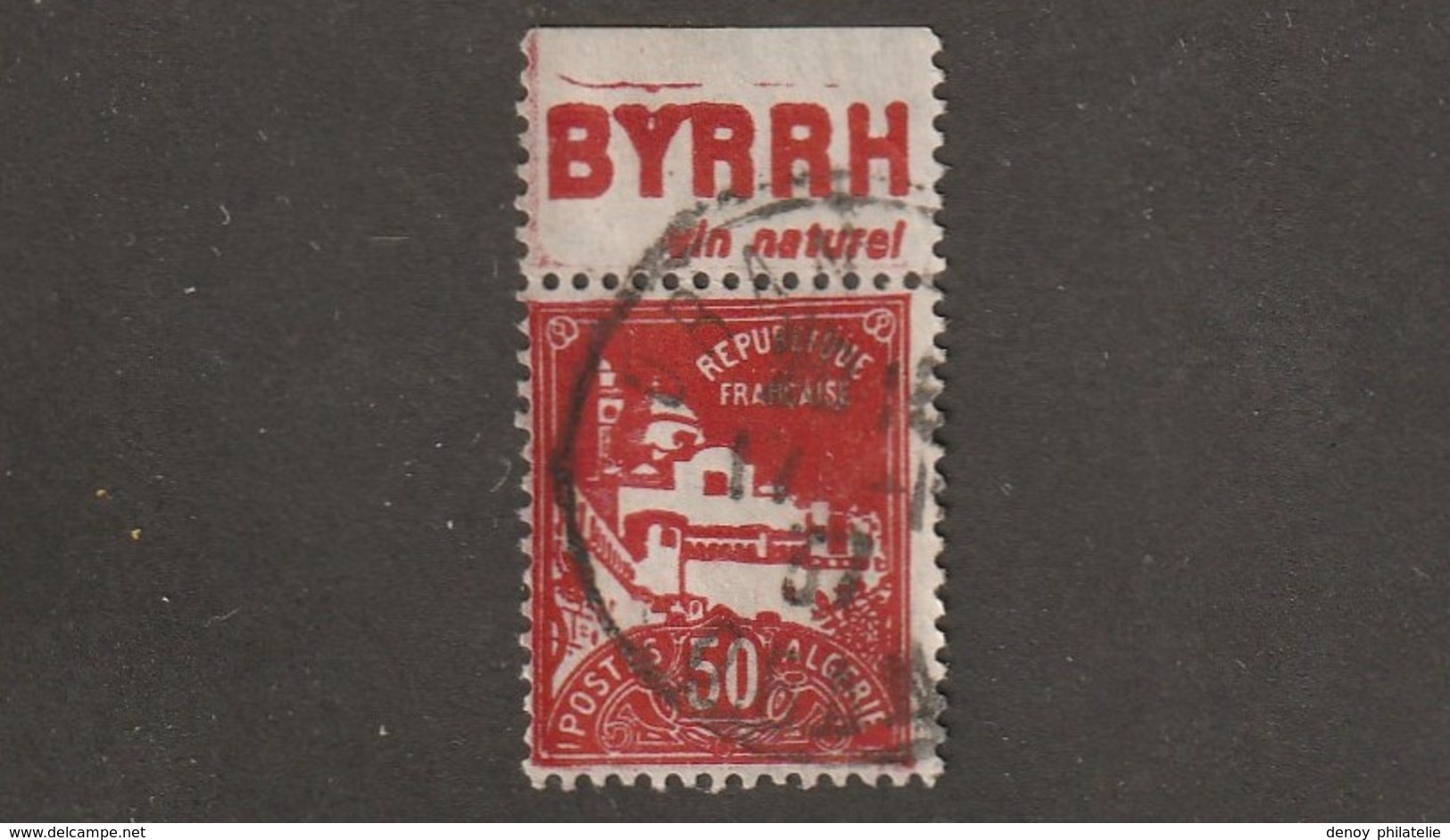 Algérie Timbre N° 79 A Avec Bande Publicitaire ByrrH - Used Stamps