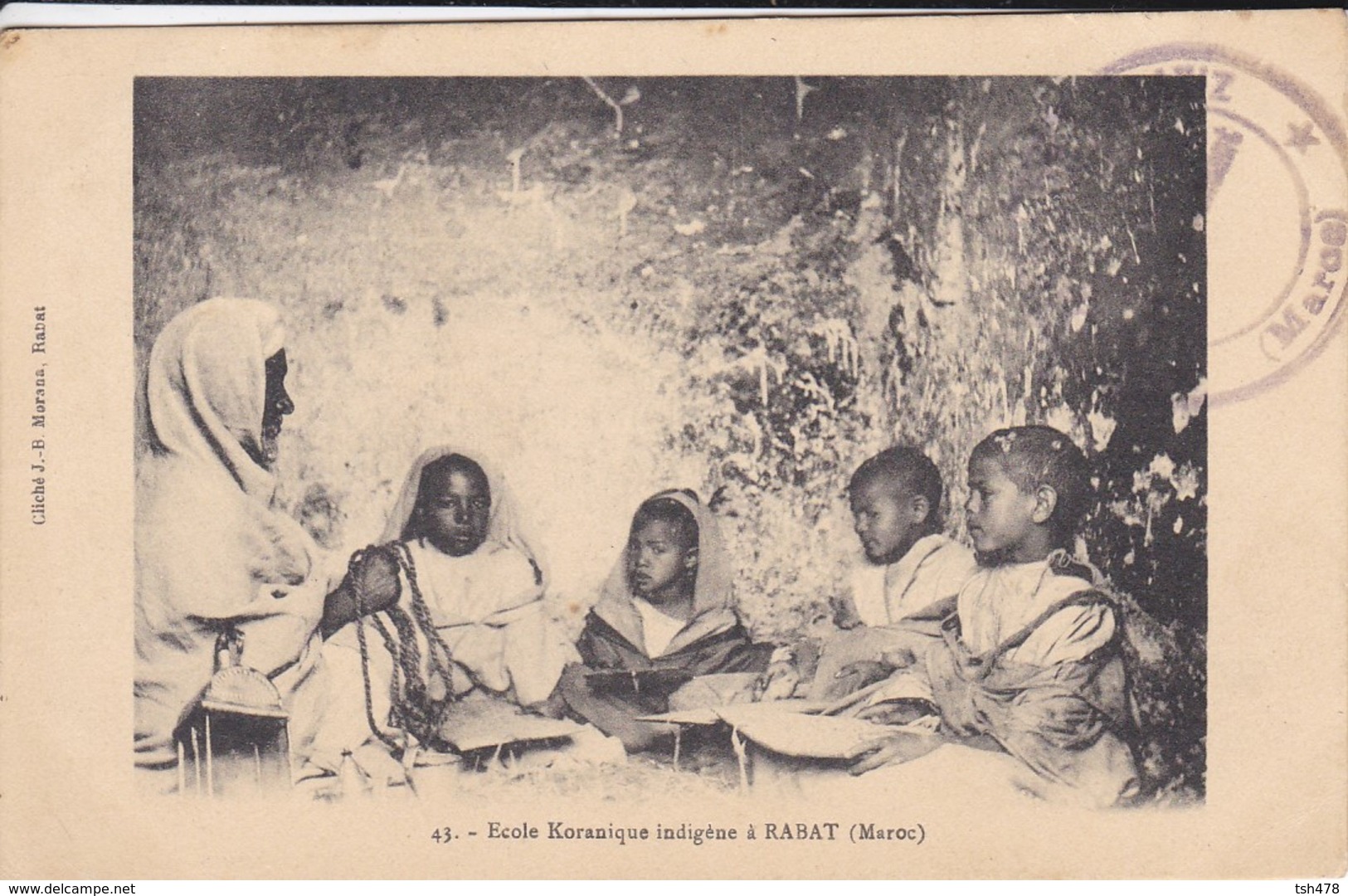 MAROC---RABAT--école Koranique Indigène à RABAT--voir 2 Scans - Rabat