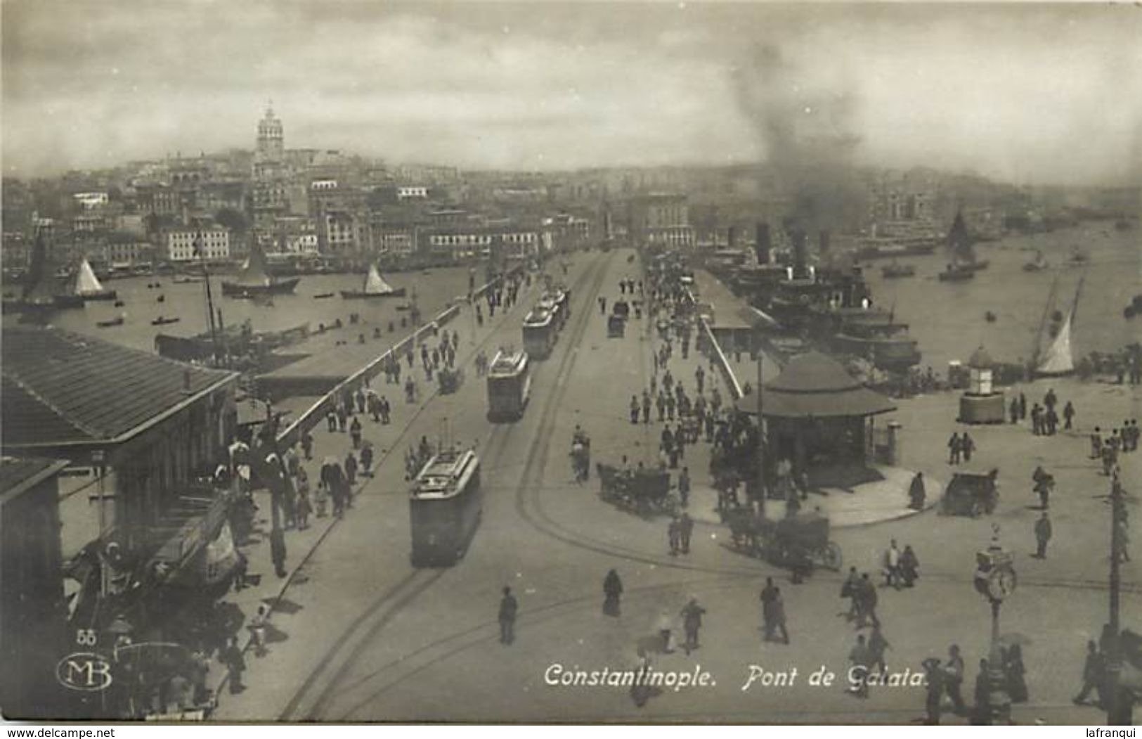 -turquie - Ref 214- Constantinople - Istanbul - Istamboul - Pont De Galata - Carte Bon Etat  - - Turquie