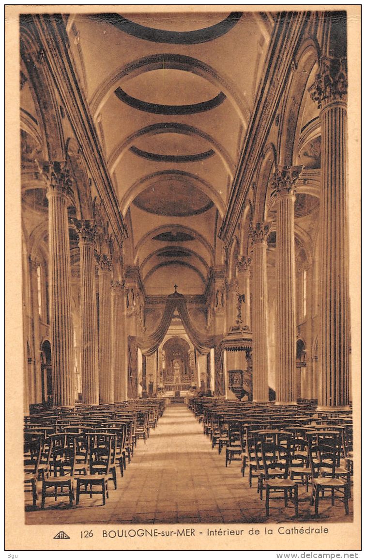 Boulogne Sur Mer (62) - Intérieur De La Cathédrale - Boulogne Sur Mer