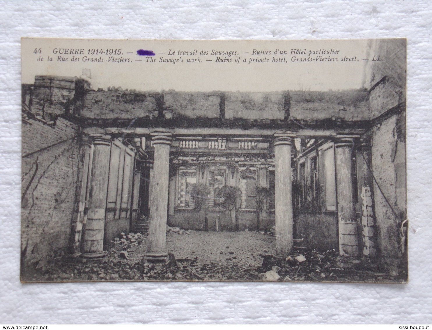 CPA - ARRAS - Le Travail Des Sauvages - Ruines D'un Hôtel Particulier Rue Des Grands Vieziers - Arras