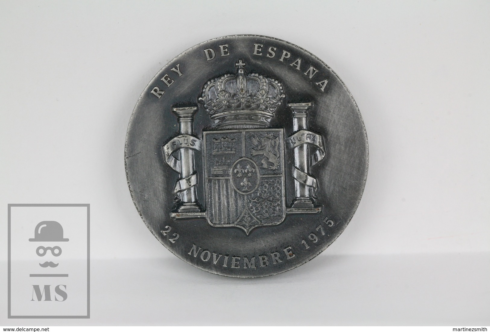 Spanish Medal King Juan Carlos I - 22 November 1975 - Signed By Pujol - Monarchia/ Nobiltà