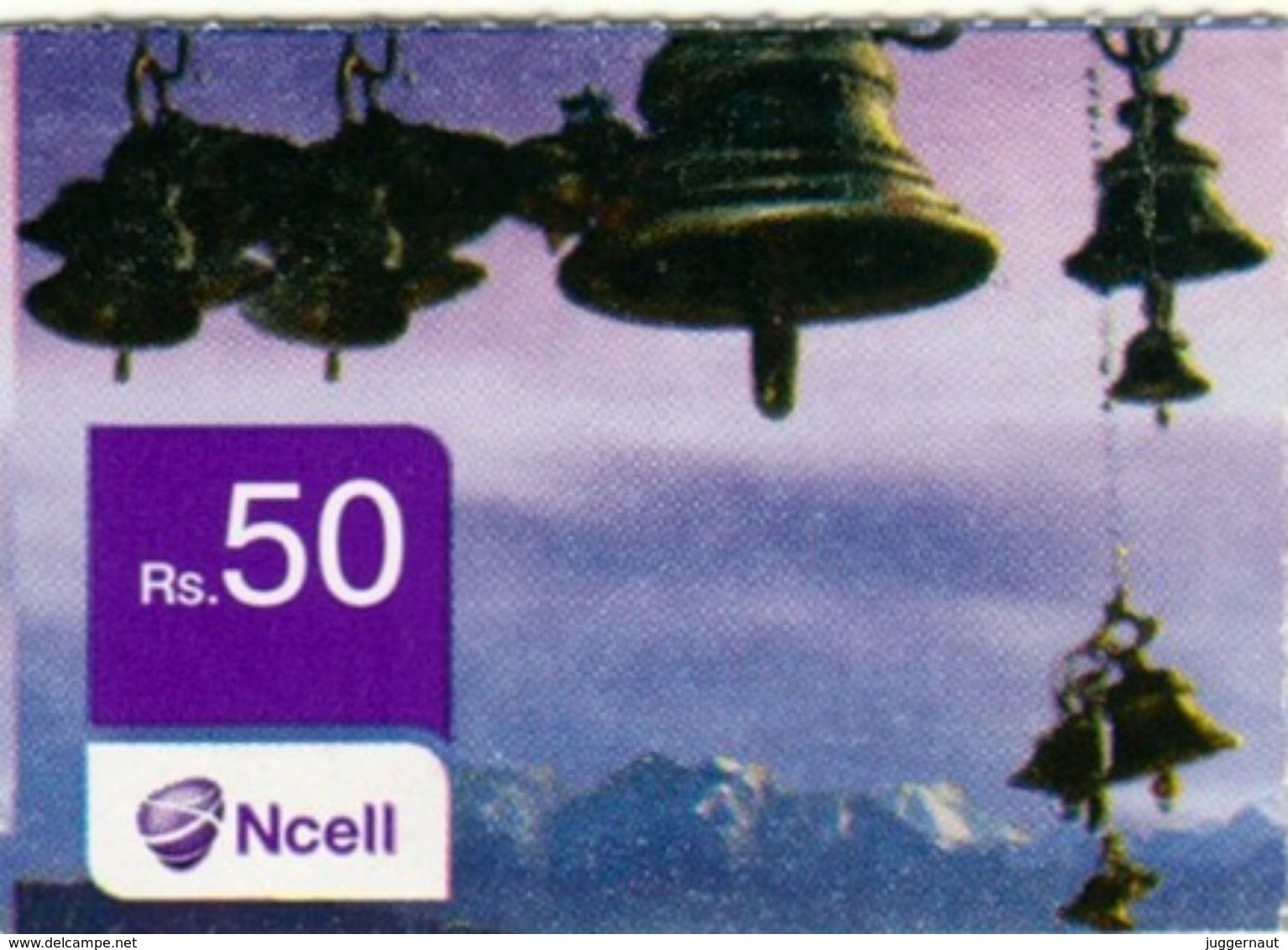 GSM MOBILE PHONE  Rs.50 PREPAID USED MINI RECHARGE CARD NCELL MOBILE NEPAL - Nepal