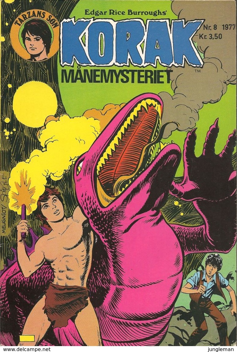 Korak Tarzans Søn N° 8 – Månemysteriet (in Danish) Winthers Forlag ApS - 1977 - Limite Neuf - Idiomas Escandinavos