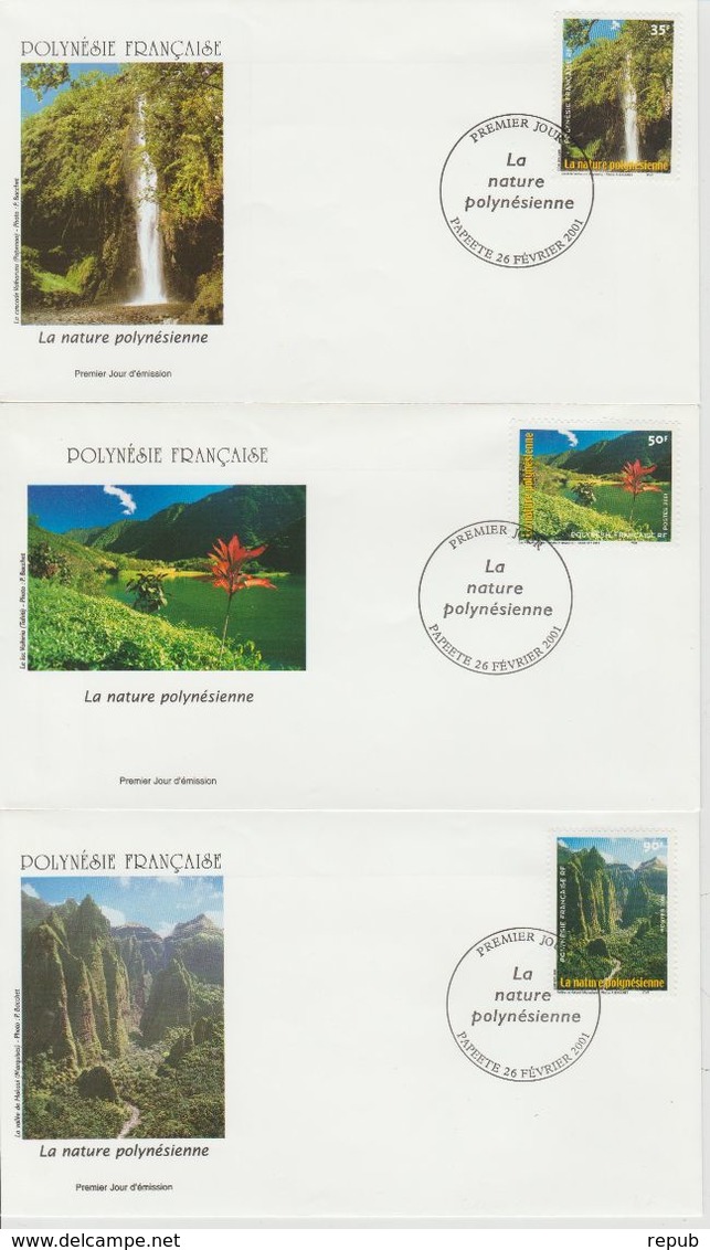 Polynésie Française 2001 Nature Polynésienne 634-636 - FDC