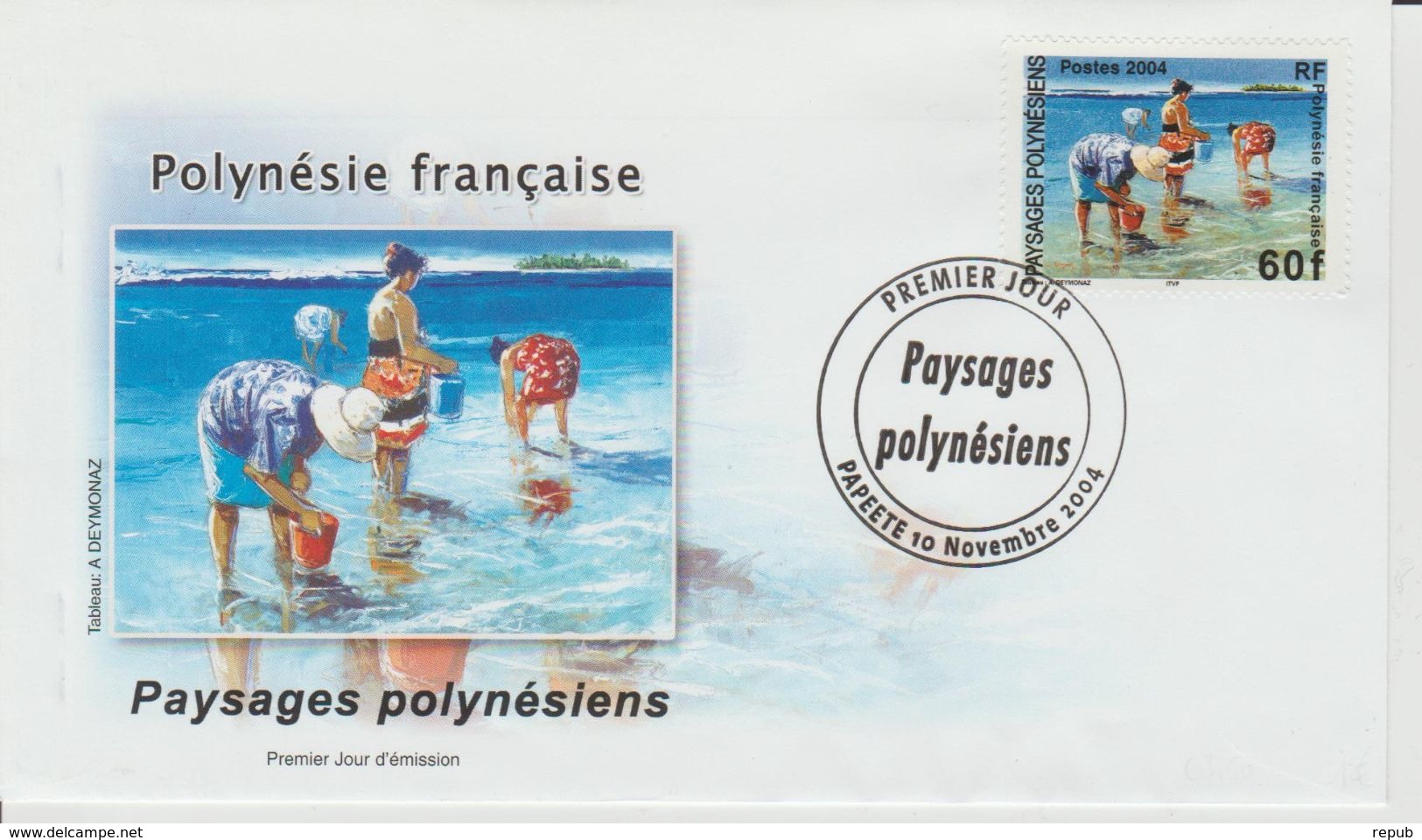 Polynésie Française 2004 Paysages 735 - FDC