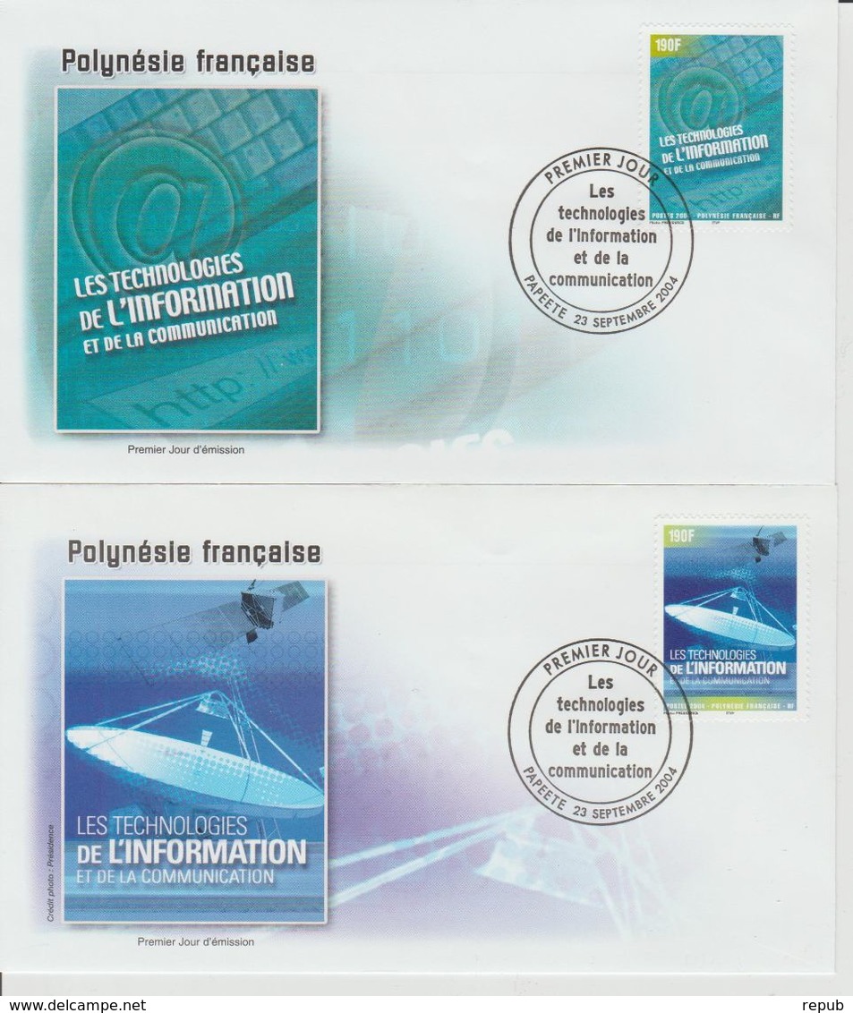 Polynésie Française 2004 Technologies De L'information 719-720 - FDC