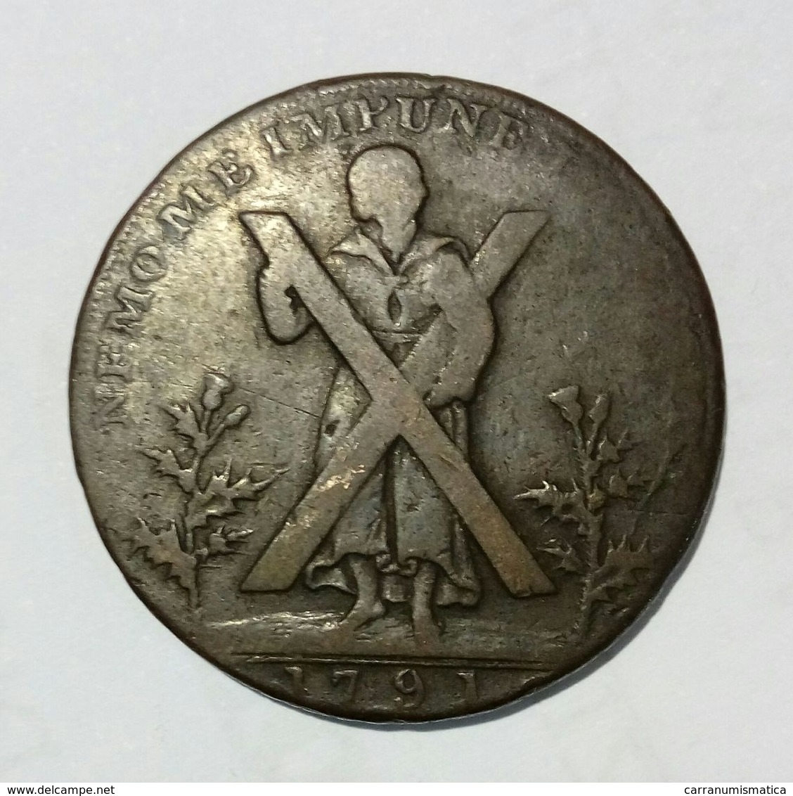 SCOTLAND - EDINBURGH - Half Penny Token (1791) - Notgeld