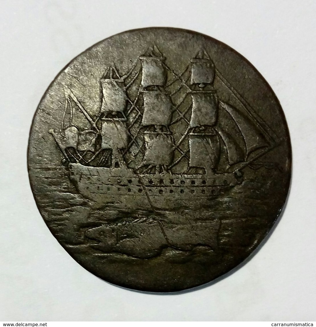 GREAT BRITAIN - Portsea Salmons Curtney & Frost - Half Penny Token ( 1796 ) - Monetari/ Di Necessità