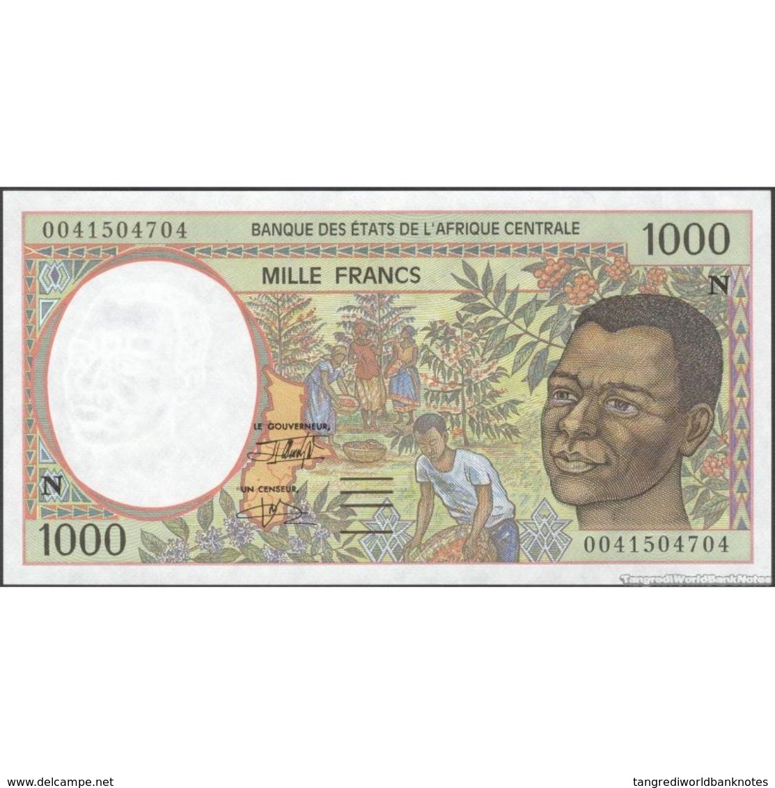 TWN - EQUATORIAL GUINEA (C.A.S.) 502Nh - 1000 1.000 Francs 2000 UNC - Guinea Equatoriale