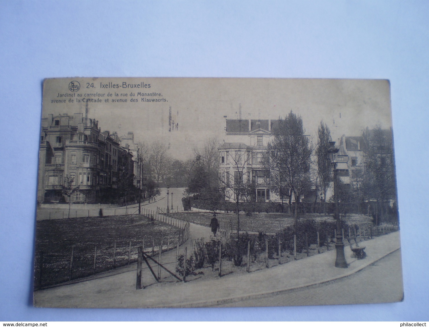 Ixelles - Bruxelles // Jardinet Au Carrefour De La Rue Du Monastre - Avenue De La Cascade Et Ave.des Klauwaerts 1923 RR - Ixelles - Elsene