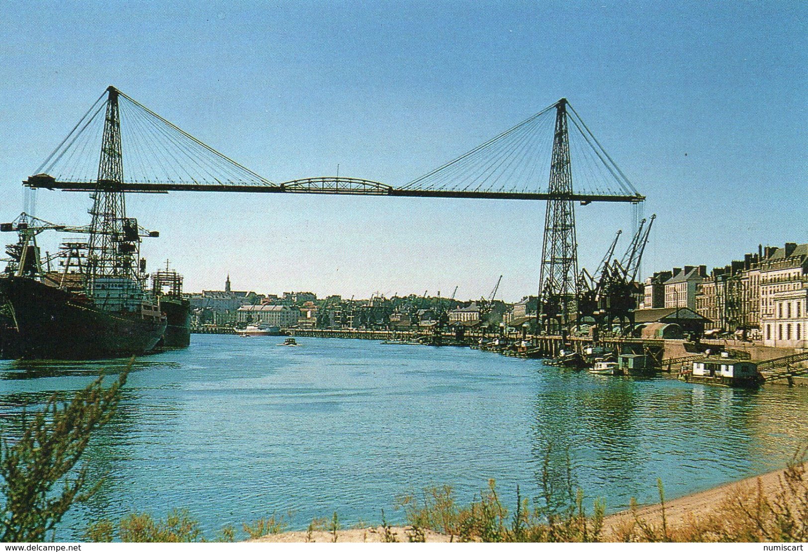 Ponts Ouvrages D'Art Le Pont Transbordeur Nantes Pont Viaduc Le Port - Bridges