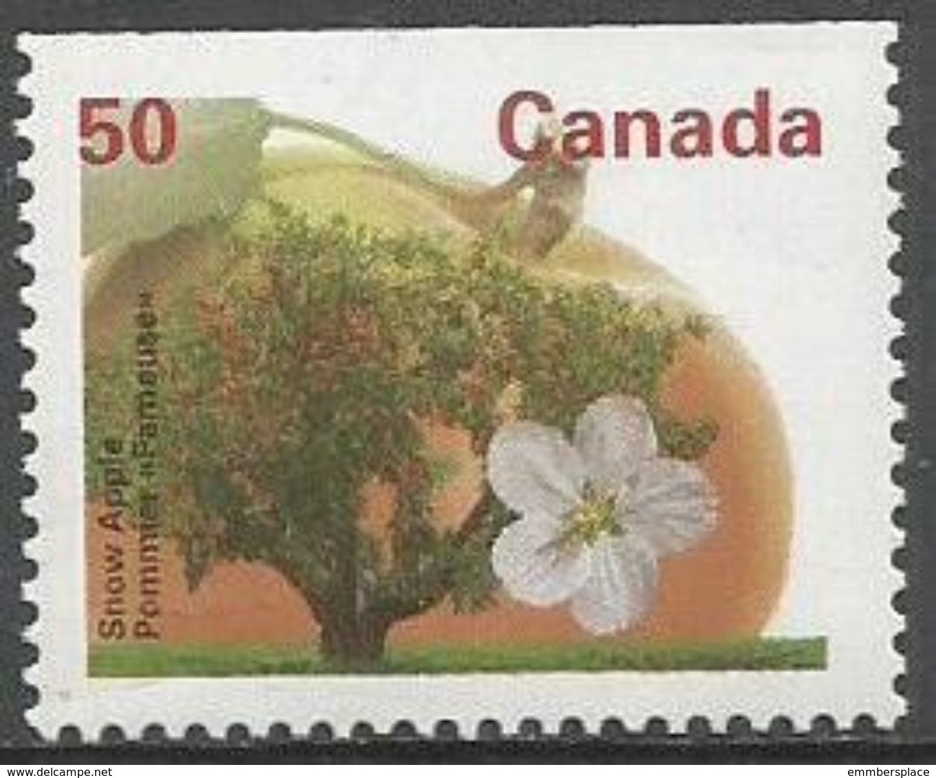 Canada  - 1994 Snow Apple Tree 50c Booklet Stamp MNH **   Sc 1365a - Ungebraucht