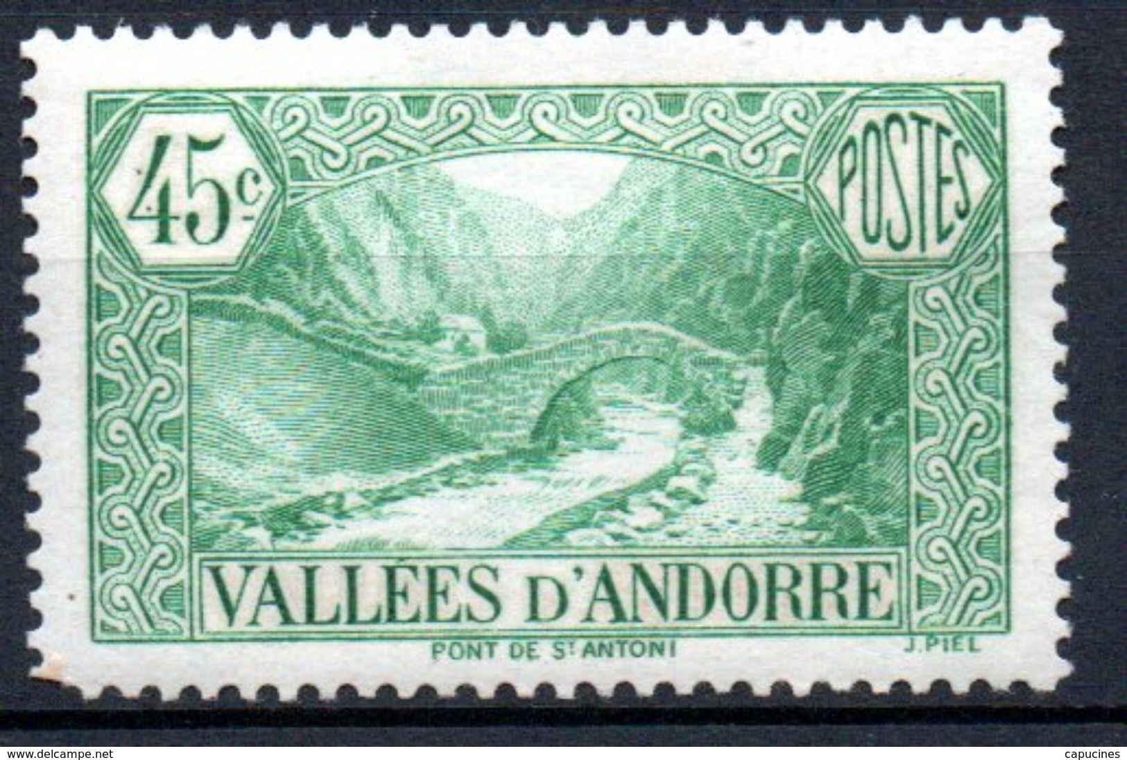 ANDORRE FRANCAIS - 1937/43: Pont De St Antoine  (N°63*) - Unused Stamps